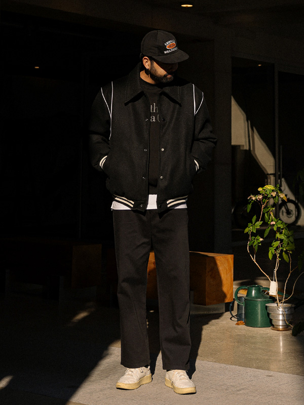 (XL-4XL)<br>라마니아 羊毛 바시티점퍼