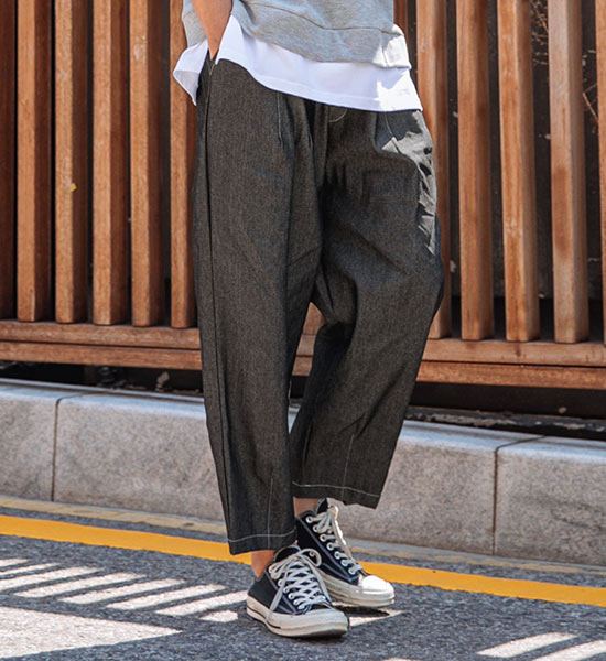(L-5XL)<BR>더스턴 气球 松紧带 无洗牛仔裤 <br><font color="#098a09"><B>选择长度 (基础,长款+10cm)</B></font>
