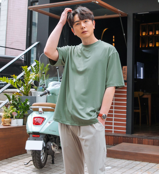 (L-6XL)<br>래브라도 短袖T恤 <br><font color="#098a09"><B>选择长度 (基础,长款+6cm)</B></font>