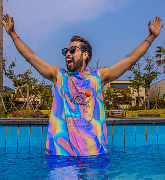 (L-5XL)<br>베이루트 ALOHA 鲁什卫士 背心