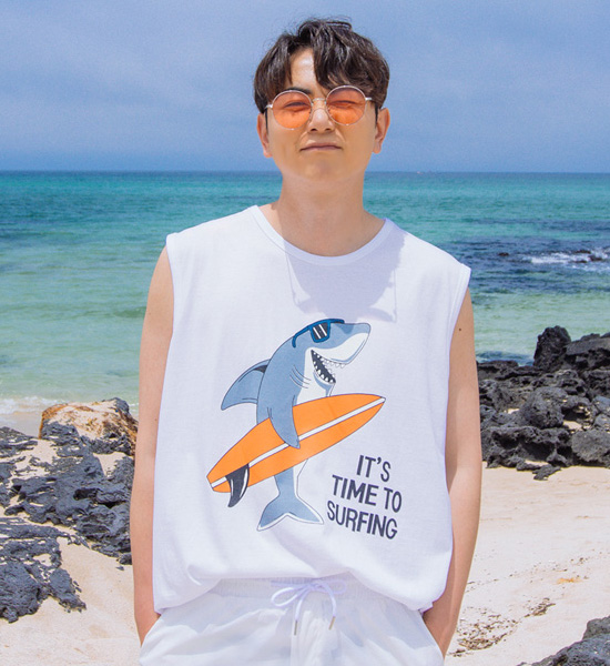 (XL-6XL)<br>샤크서핑 背心