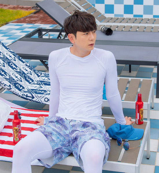 (L-6XL)<br>히본 아쿠아스판 长袖t恤