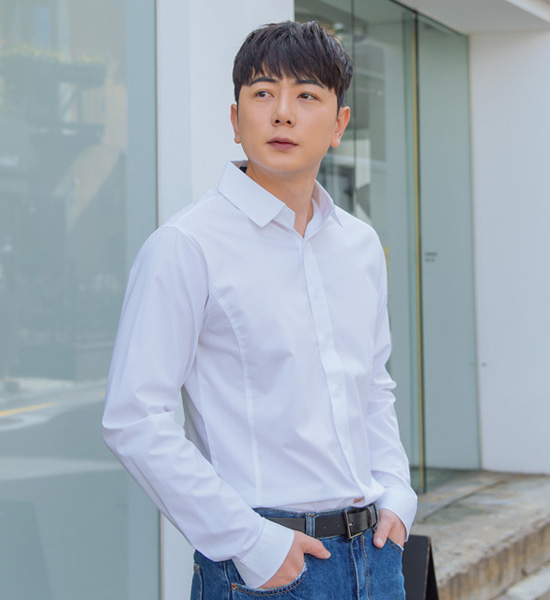 (XL~4XL)<br>트리말 氨纶衬衫