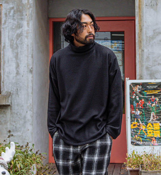 (XL-6XL)<br>콩크 니트목폴라