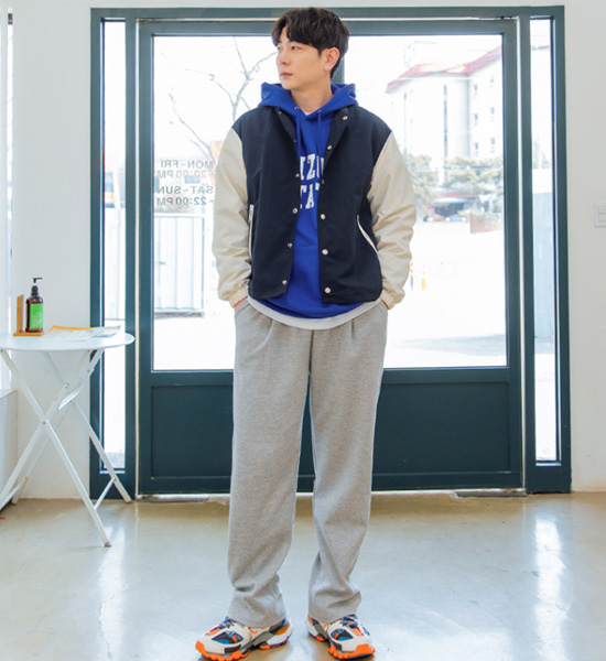 (L-6XL)<br>린트로 广泛的 运动服裤子 <br><font color="#098a09"><B>选择长度 (基础,长款+10cm)</B></font>