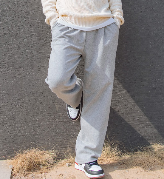 (L-6XL)<br>린트로 广泛的 运动服裤子 <br><font color="#098a09"><B>选择长度 (基础,长款+10cm)</B></font>