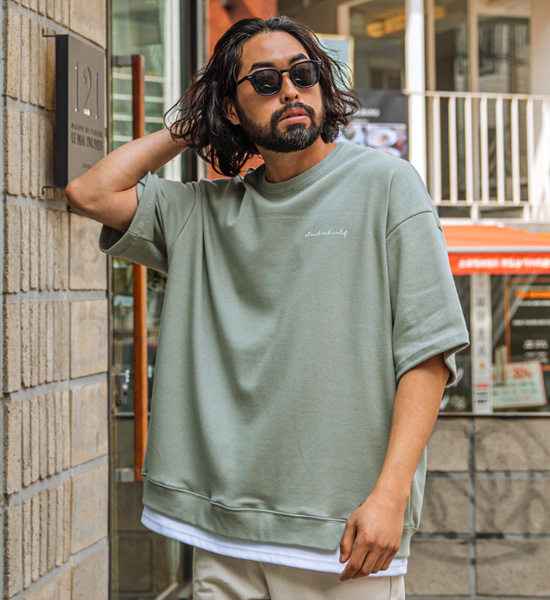 (XL-6XL)<br>푼타카 分层 短袖T恤