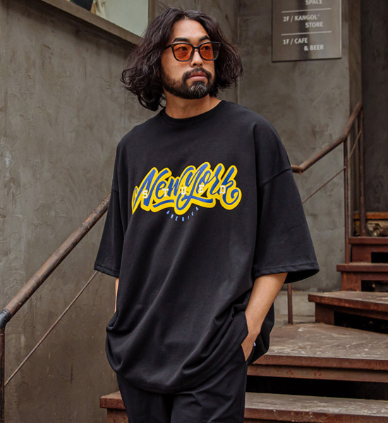 (XL-6XL)<br>뉴도르 补丁贴 短袖T恤 T233