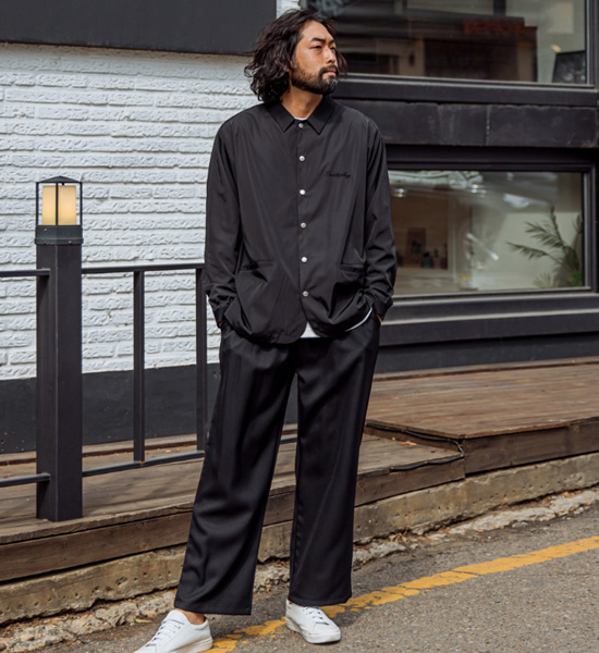 (L-5XL)<BR>카루소 广泛的 松紧带裤 <br><font color="#098a09"><B>选择长度 (基础,长款+10cm)</B></font>