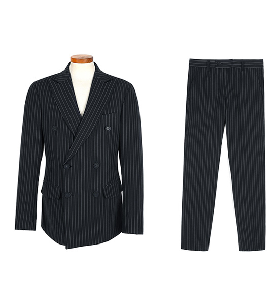 (M~5XL)<BR>보여줄게 外套+아~이건 스트라이프수트팬츠