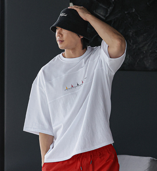(XL~6XL)<br>라라오 剪裁短袖连体衣