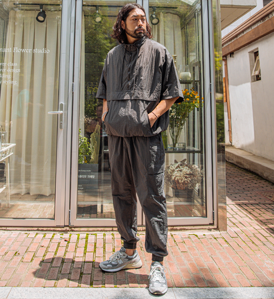 (XL-6XL)<BR>트로스키 반팔아노락+나토마 货物捆绑 慢跑裤<br><font color=