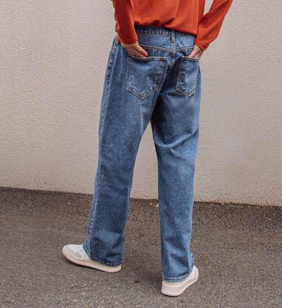 (S~5XL)<BR>위드너스 牛仔裤 3302<br><font color="#098a09"><B>选择长度 (基础,长款+8cm)</B></font>