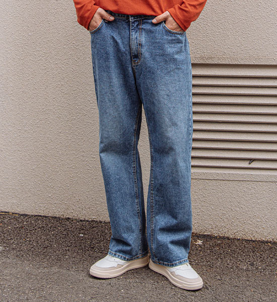 (S~5XL)<BR>위드너스 牛仔裤 3302<br><font color="#098a09"><B>选择长度 (基础,长款+8cm)</B></font>