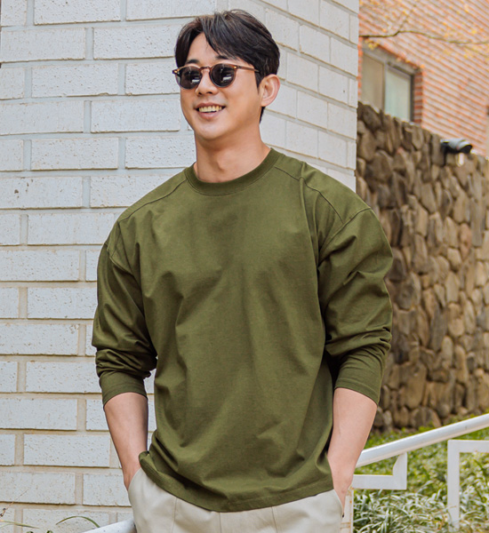 (L-5XL)<br>타기니 普里米亚姆·科顿 剪裁长袖连体衣