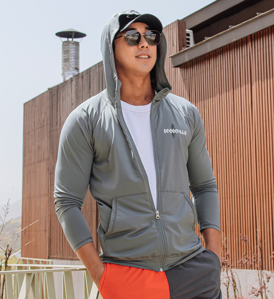 (L-5XL)<BR>金丝鸟 带帽拉链