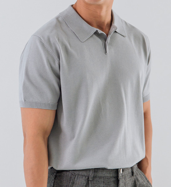 (L~5XL)<br>쿠카디 短袖领针织品