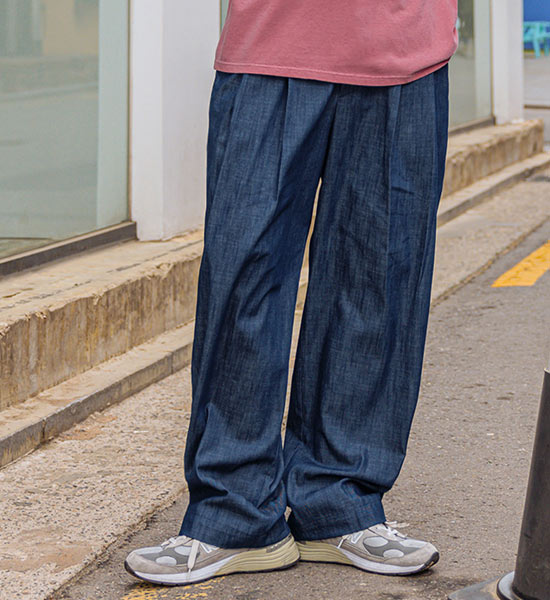 (L-4XL)<BR>안드네 广泛的 未褪色 无洗牛仔裤