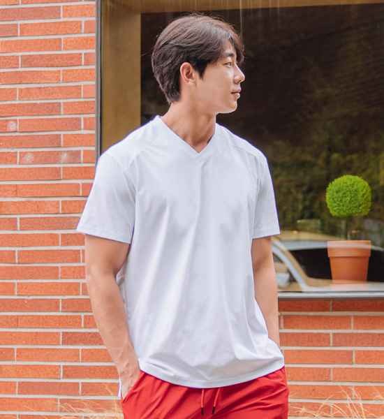 (M-6XL)<br>오먼드 短袖T恤 <br><font color="#098a09"><B>选择长度 (基础,长款+6cm)</B></font>