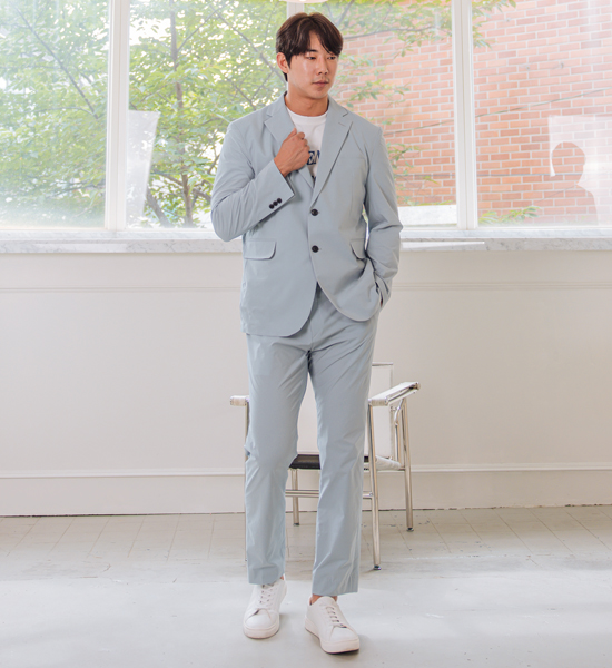 (M~5XL)<BR>멜번 伸展 外套+케언즈 伸展 宽松长裤