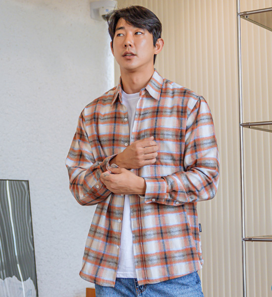 (XL-6XL)<br>캔시엄 格子衬衫