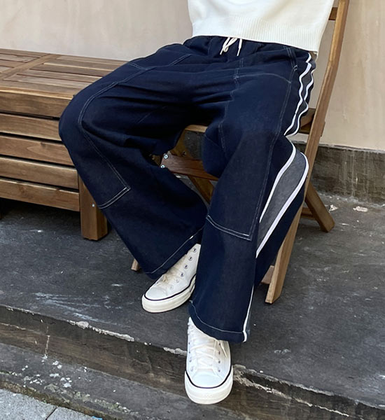(XL-6XL)<BR>위겐 松紧带 无洗牛仔裤