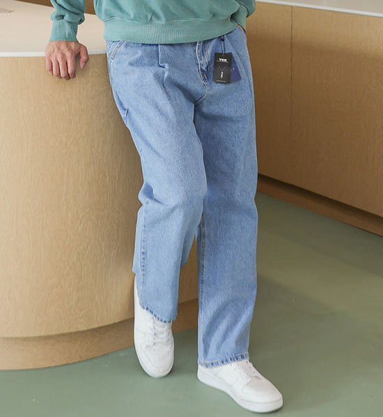 (S-5XL)<BR>쿠거린 广泛的 牛仔裤