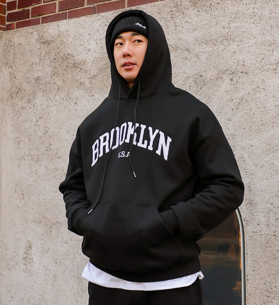 (L-6XL)<BR>布鲁克林 运动服 套装 卫衣/一对一交流+조거/세미와이드<br><font color="#098a09"><B>기장선택 상(基础,长款+6cm),하(基础,长款+8cm)</B></font>