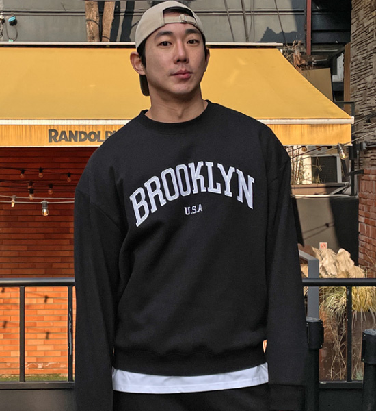 (L-6XL)<BR>布鲁克林 运动服 套装 卫衣/一对一交流+조거/세미와이드<br><font color="#098a09"><B>기장선택 상(基础,长款+6cm),하(基础,长款+8cm)</B></font>