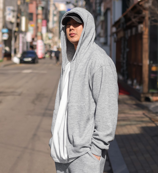 (XL-6XL)<BR>키콩 针织连帽拉链