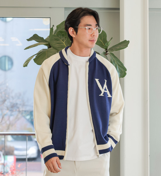 (XL-6XL)<BR>유랄디 配色 针织拉链