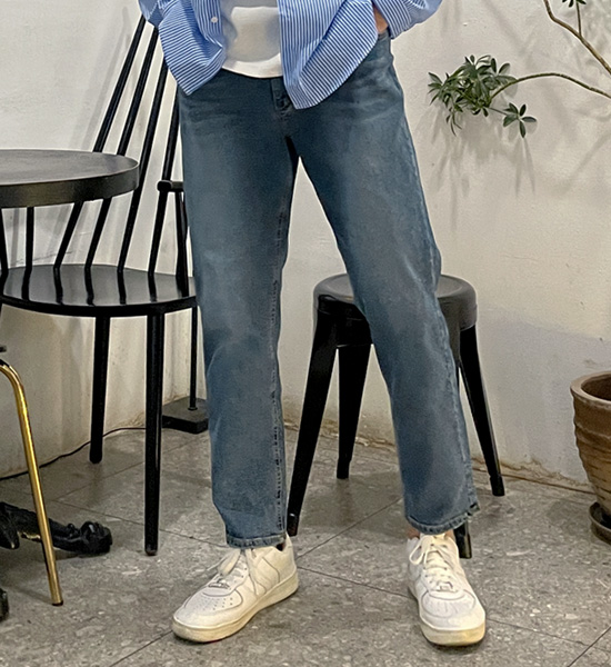 (L-4XL)<BR>컬던 修身 隐藏绑带 牛仔裤 RA-1047