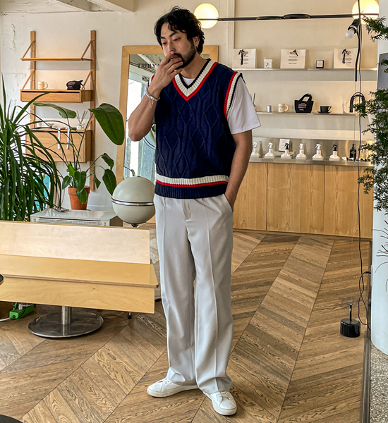 (L-4XL)<br>아로야 V字领 马甲