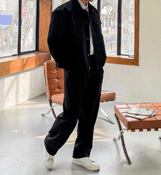 (L-4XL)<br>로지폴 면자켓