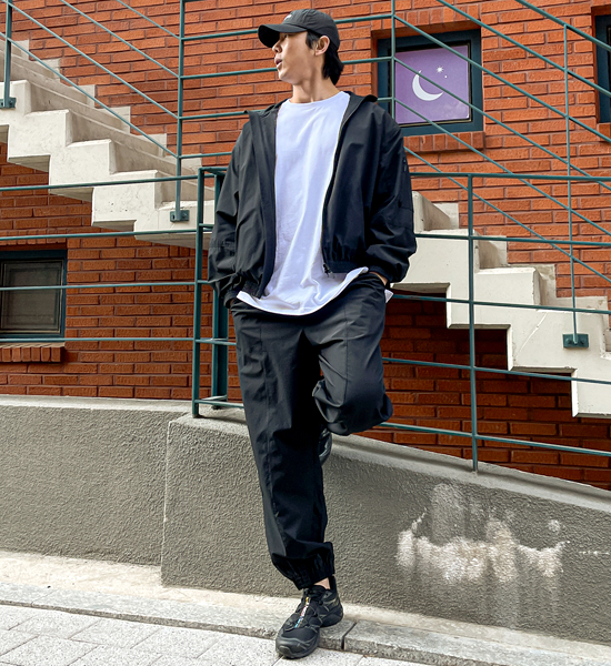 (XL-6XL)<br>카소리스 拉链卫衣 GD038+루튼 绑带慢跑裤 PA09