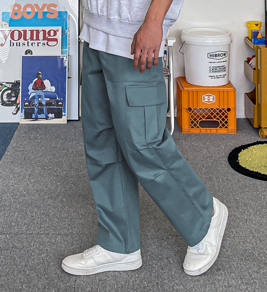 (XL-6XL)<BR>퍼듀카 半宽配合 松紧带裤<br><font color="#224f20"><B>*选择长度 (基础,长款+10cm)</B></font>
