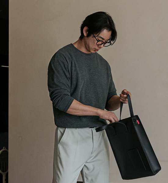 (L-5XL)<br>하브란 华夫饼 长袖t恤<BR><B><FONT COLOR="#ff4800">[额外折扣]</FONT></B>