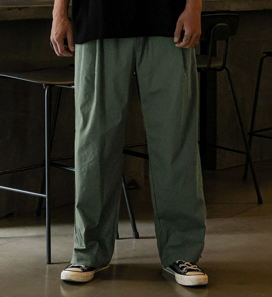 (L-4XL)<br>로즈호 半宽配合 亚麻 松紧带裤 <br><font color="#098a09"><B>选择长度 (基础,长款+8cm)</B></font>