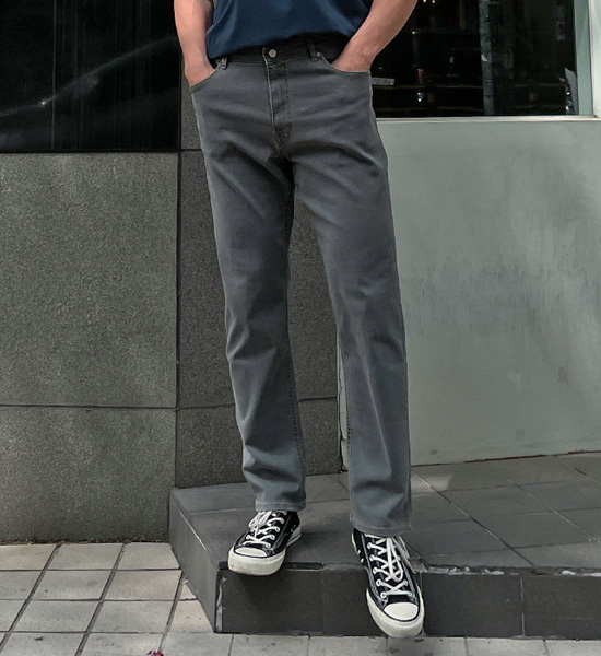 (M-6XL)<BR>디오누 隐藏绑带 逐渐收窄的 牛仔裤 <br><font color="#098a09"><B>选择长度 (基础,长款+10cm)</B></font><BR><B><FONT COLOR="#ff4800">[额外折扣]</FONT></B>