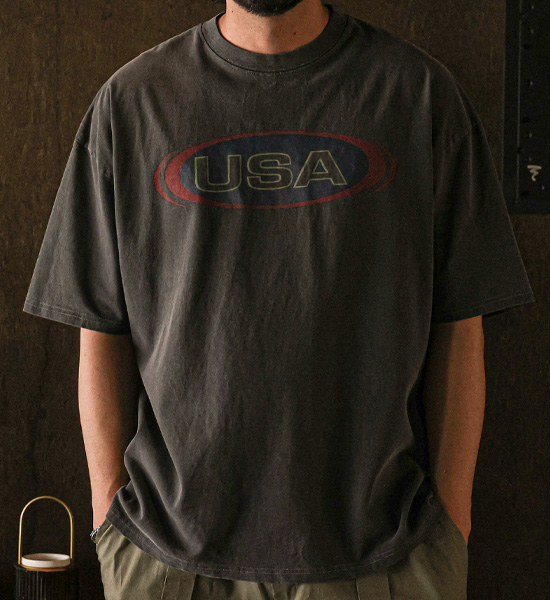 (XL-6XL)<BR>카소트 颜料 短袖T恤