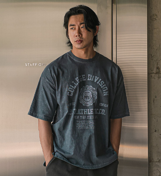 (L-5XL)<BR>하누만 颜料 短袖T恤