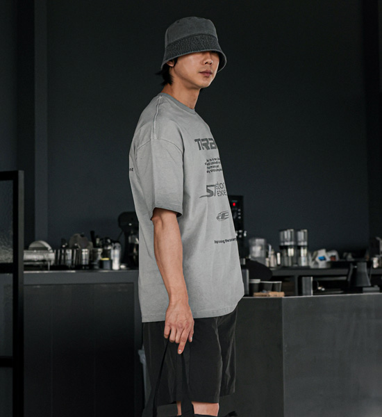 (M-6XL)<br>모코바 颜料 短袖T恤 5652
