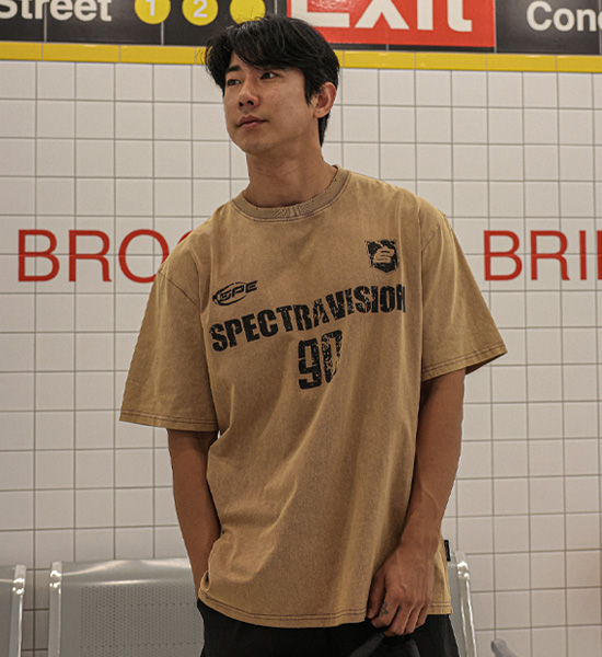 (L-5XL)<BR>투나이시 颜料 短袖T恤 5252