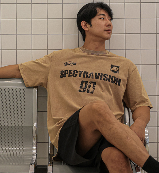 (L-5XL)<BR>투나이시 颜料 短袖T恤 5252