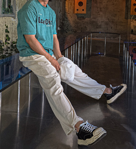 (XL-6XL)<BR>키쏘 亚麻绑带裤