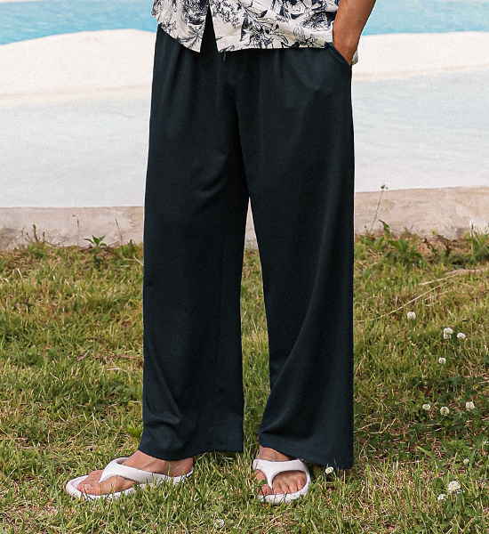 (L-6XL)<br>포엘러 华夫饼 松紧带裤(标准配合/广泛适用)