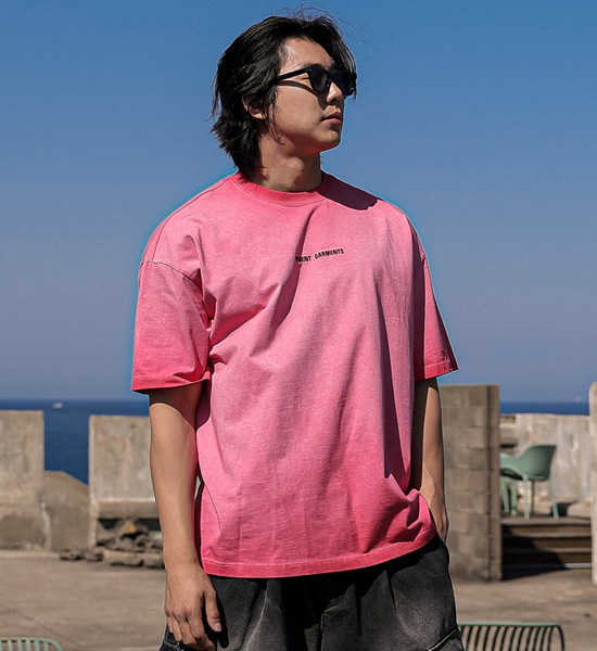 (XL-6XL)<BR>라소이 颜料 短袖T恤