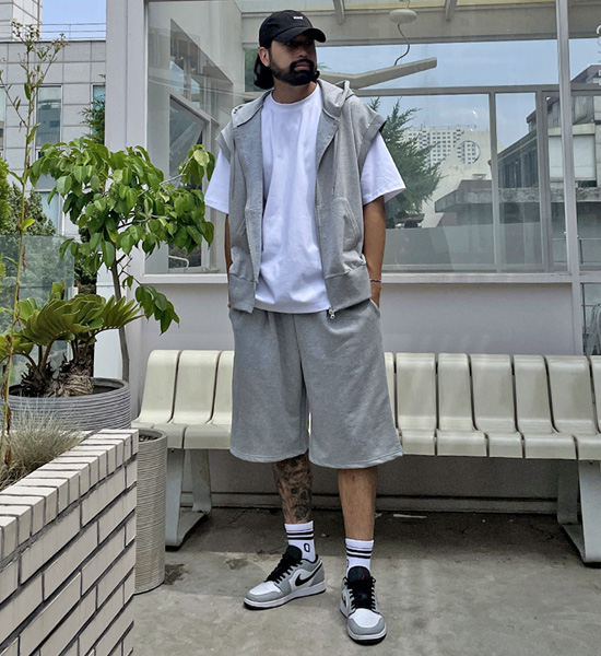 (XL-4XL)<br>로빙하 带帽马甲
