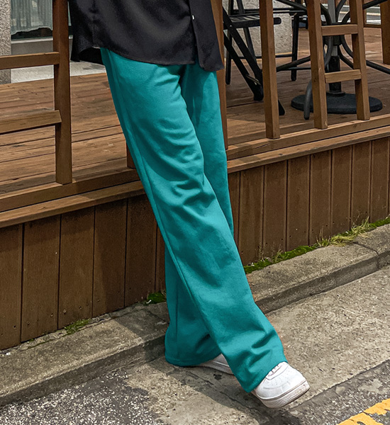(S-4XL)<BR>코두바 半宽配合 松紧带裤