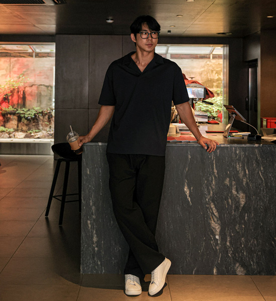 (L-5XL)<BR>바스타나 开领 短袖T恤
